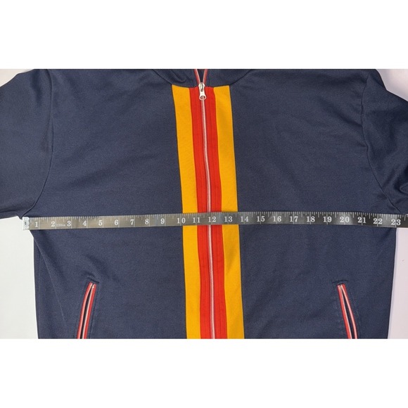 ACE Track Jacket 90's Navy Blue Red Gold Retro XLTG Men - Picture 7 of 8